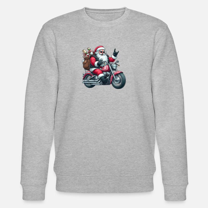 santa moto 5 - Sweat bio CHANGER Stanley/Stella Unisexe - gris chiné