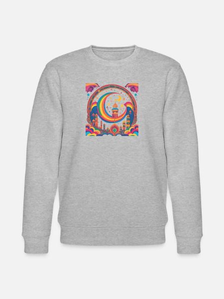 Ramadan Gift Eid Mubarak Islam Allah Muslim - Stanley/Stella CHANGER Unisex Organic Sweatshirt - heather grey