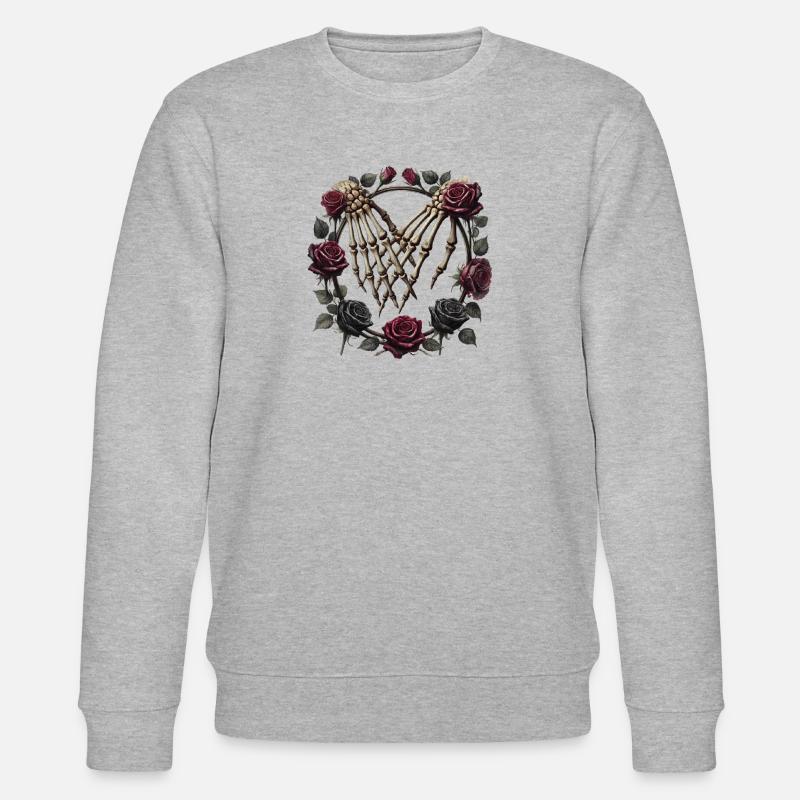 Dunkle Romantik | Gotische Ästhetik - Stanley/Stella Unisex Bio-Sweatshirt CHANGER  - Grau meliert