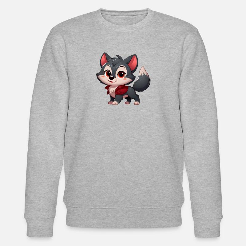 wolf 9 - Sweat bio CHANGER Stanley/Stella Unisexe - gris chiné