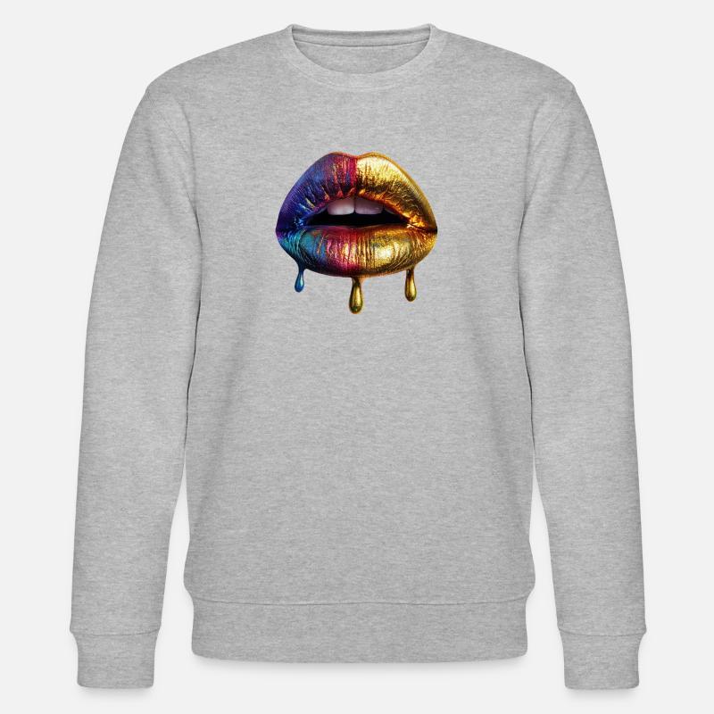 Lippen - Stanley/Stella Unisex Bio-Sweatshirt CHANGER  - Grau meliert