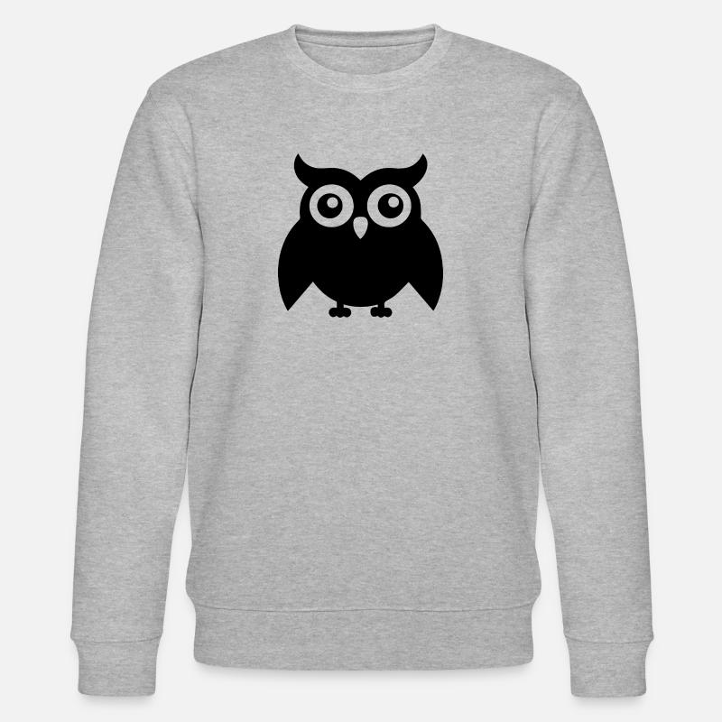 Owl - Stanley/Stella CHANGER Unisex Organic Sweatshirt - heather grey