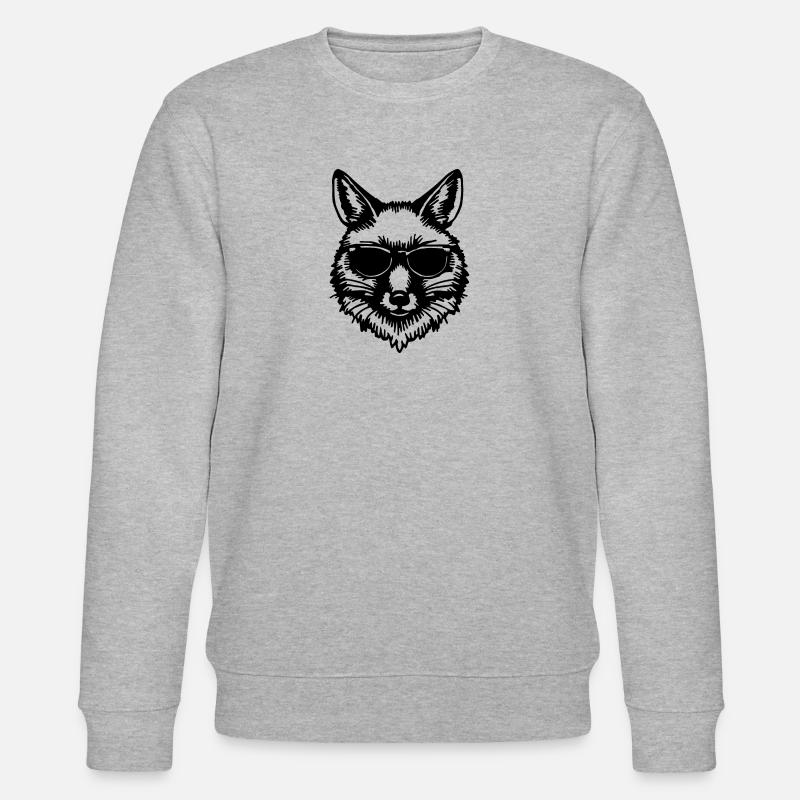 Fox Foxes - Stanley/Stella CHANGER Unisex Organic Sweatshirt - heather grey