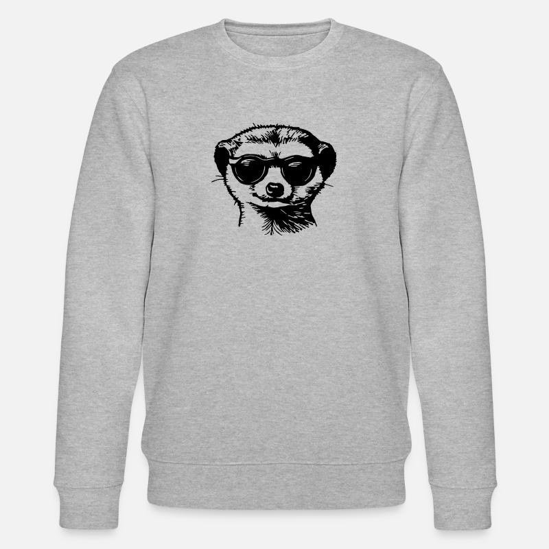 Erdmännchen - Stanley/Stella Unisex Bio-Sweatshirt CHANGER  - Grau meliert