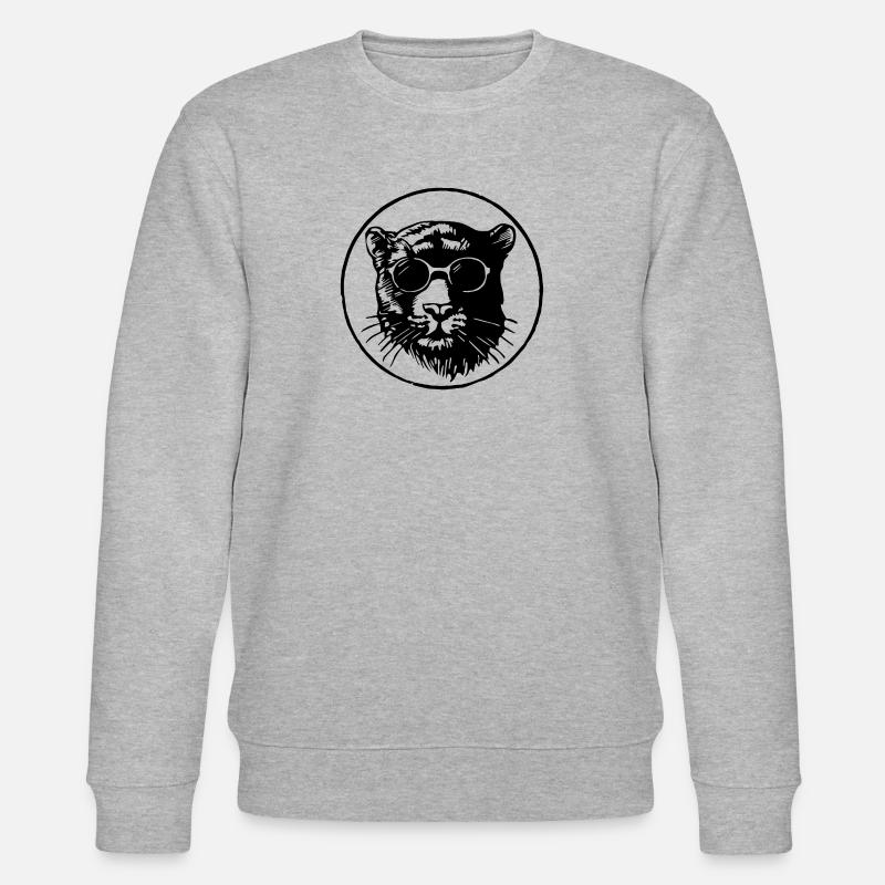 Panther - Stanley/Stella Unisex Bio-Sweatshirt CHANGER  - Grau meliert