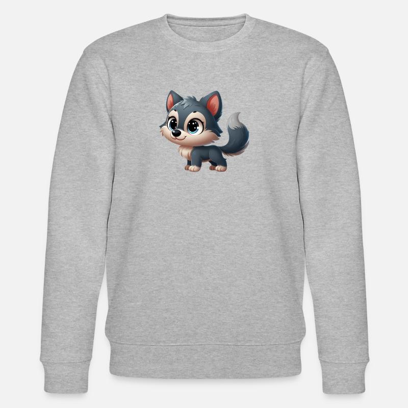 wolf 3 - Sweat bio CHANGER Stanley/Stella Unisexe - gris chiné