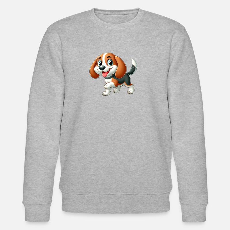 Beagle 8 - Stanley/Stella Unisex Bio-Sweatshirt CHANGER  - Grau meliert