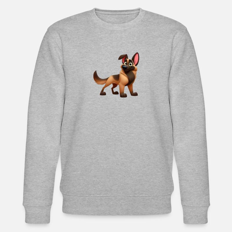 Malinois - Stanley/Stella Unisex Bio-Sweatshirt CHANGER  - Grau meliert