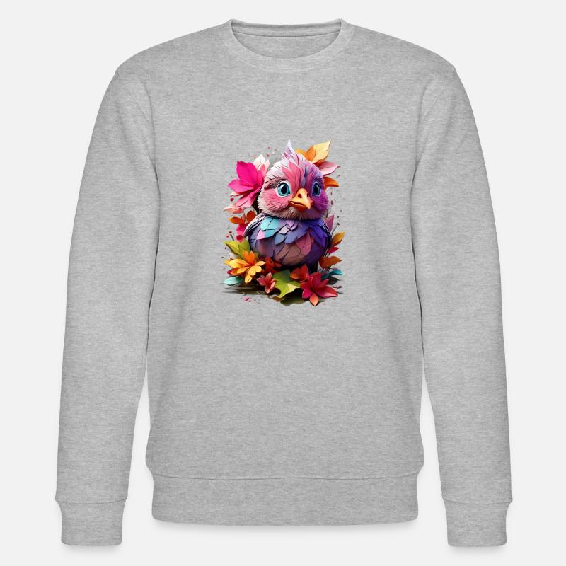 Vogel Bird V1 24 07 - Sweat bio CHANGER Stanley/Stella Unisexe - gris chiné