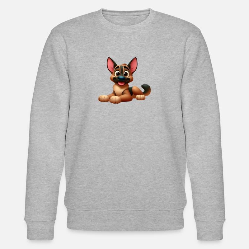Deutscher Schäferhund 15 - Stanley/Stella Unisex Bio-Sweatshirt CHANGER  - Grau meliert