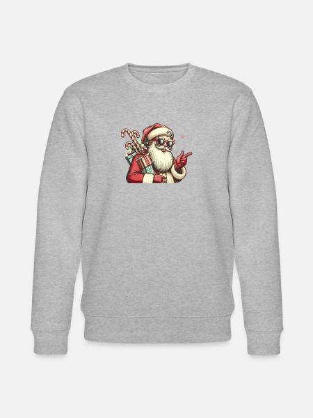 Santa Fun 2 - Stanley/Stella CHANGER Unisex Organic Sweatshirt - heather grey
