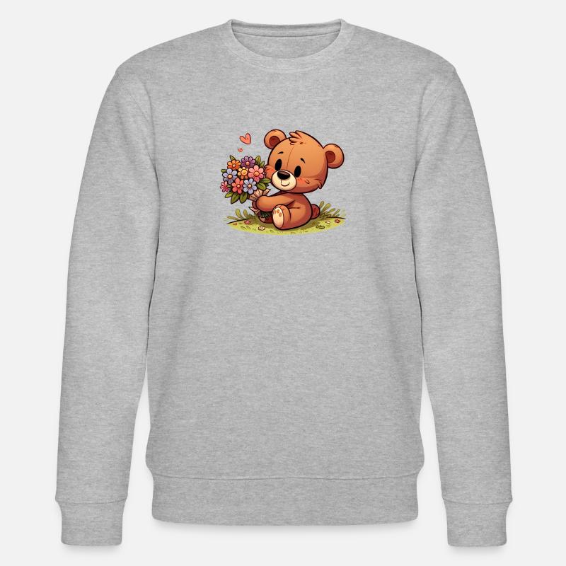teddy bear 1 - Sweat bio CHANGER Stanley/Stella Unisexe - gris chiné