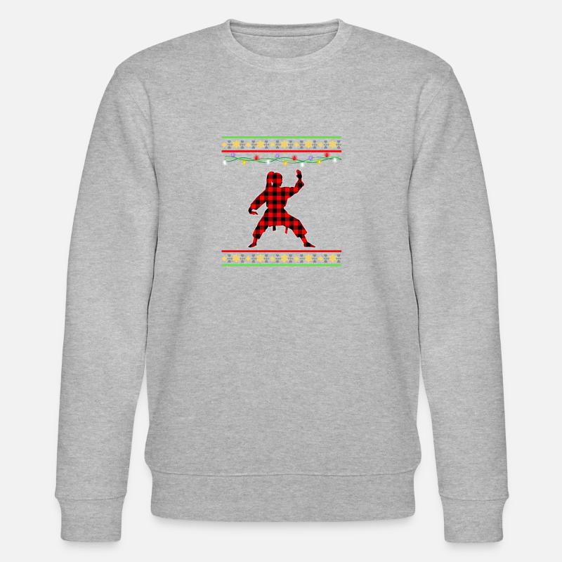 Karate Christmas - Stanley/Stella CHANGER Unisex Organic Sweatshirt - heather grey