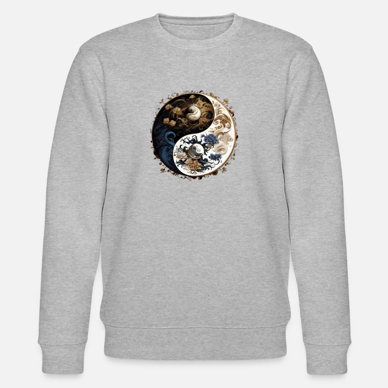 Yin Yang - Stanley/Stella Unisex Bio-Sweatshirt CHANGER  - Grau meliert
