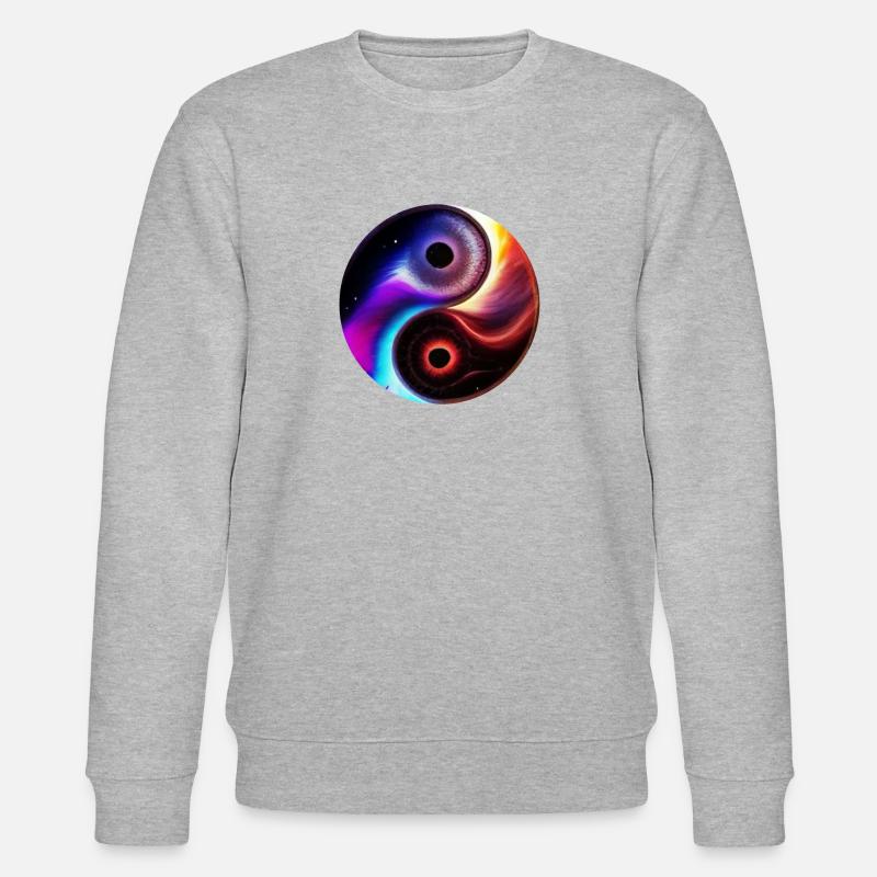 Yin Yang - Stanley/Stella Unisex Bio-Sweatshirt CHANGER  - Grau meliert