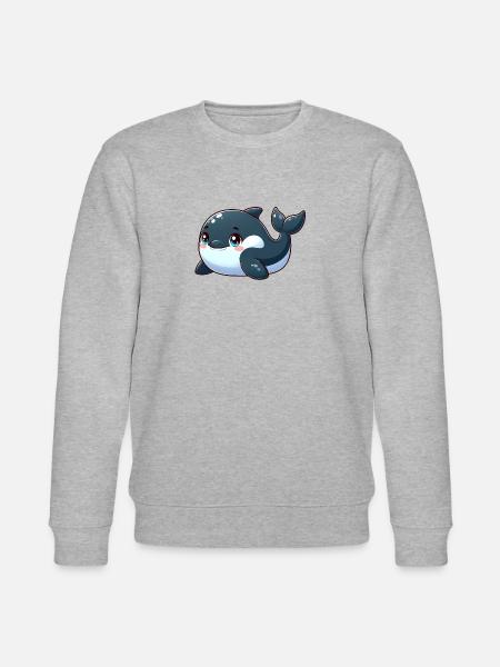 killer whale - Stanley/Stella CHANGER Unisex Organic Sweatshirt - heather grey