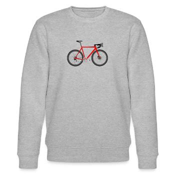 Samsi-Shirts vélo de route rouge - Sweat bio CHANGER Stanley/Stella Unisexe - gris chiné - Devant - Nik (191cm) & Marisol (170cm)