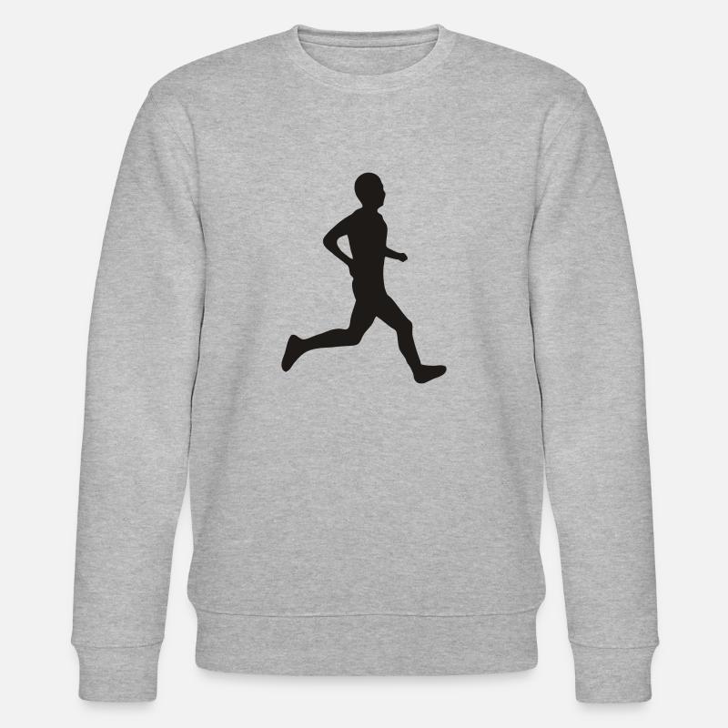 Läufer Marathon Jogger - Stanley/Stella Unisex Bio-Sweatshirt CHANGER  - Grau meliert