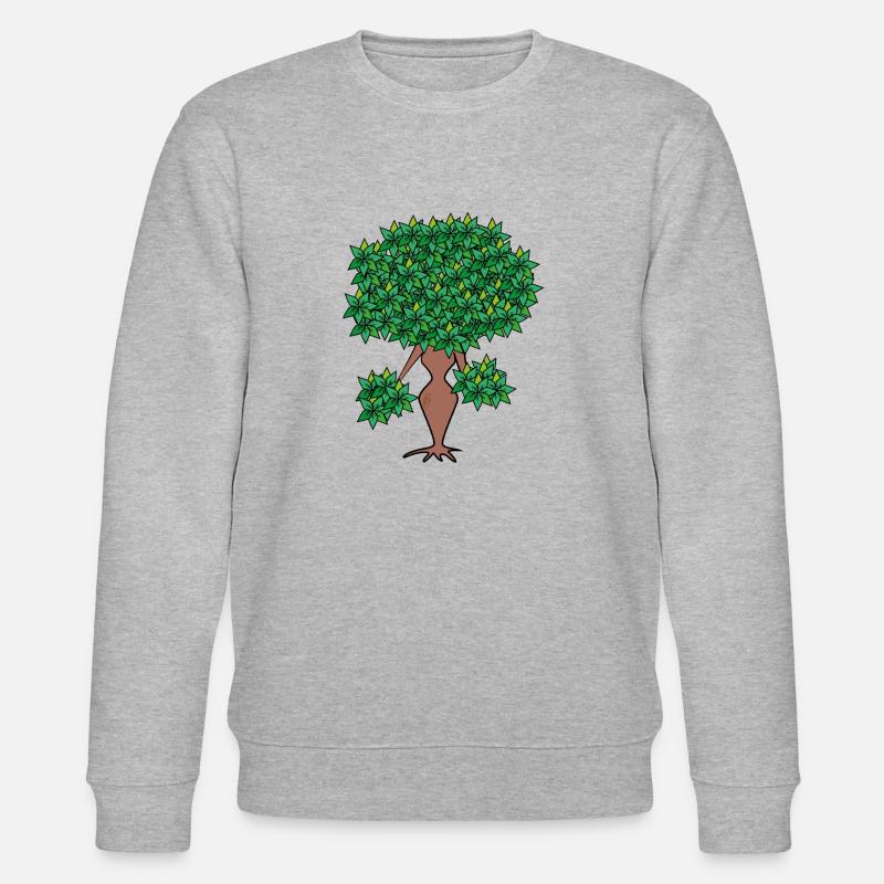 weiblicher Baum/female tree - Stanley/Stella Unisex Bio-Sweatshirt CHANGER  - Grau meliert