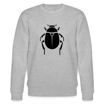 Insectes - Scarabée - Sweat bio CHANGER Stanley/Stella Unisexe - gris chiné - Devant - Nik (191cm) & Marisol (170cm)