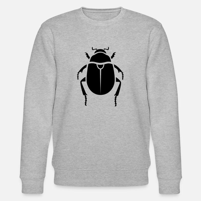 Insekt - Blatthornkäfer - Stanley/Stella Unisex Bio-Sweatshirt CHANGER  - Grau meliert