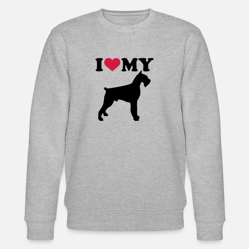 Riesenschnauzer - Stanley/Stella Unisex Bio-Sweatshirt CHANGER  - Grau meliert