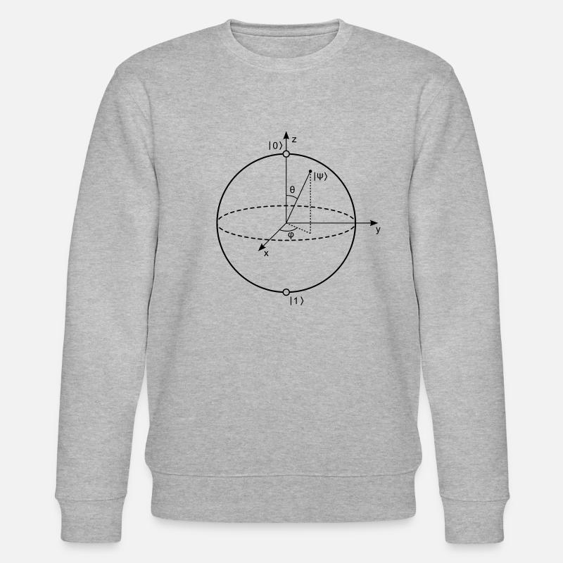 Bloch Sphere - Stanley/Stella CHANGER Unisex Organic Sweatshirt - heather grey