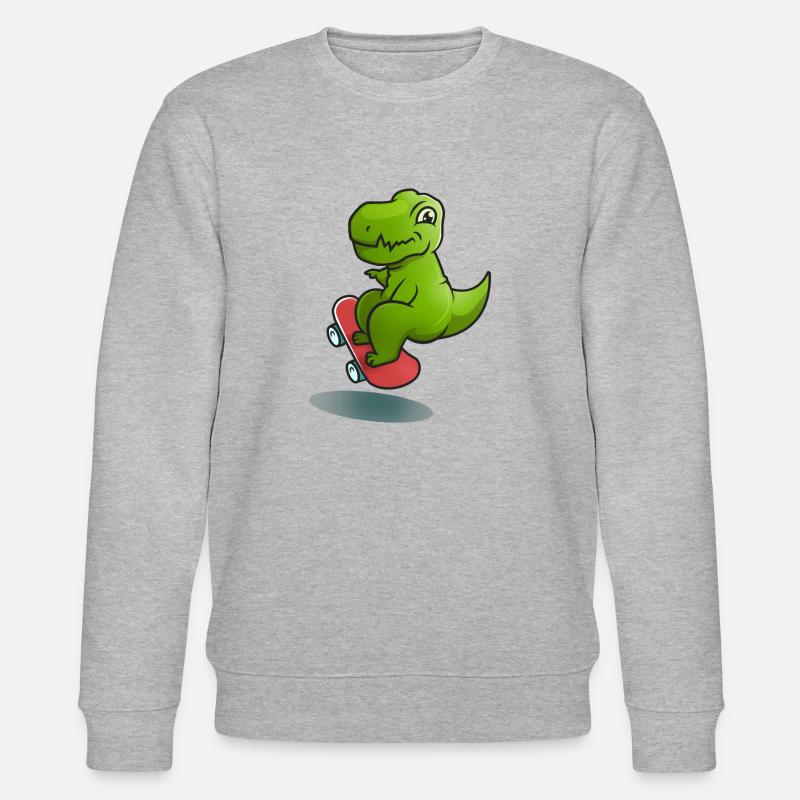 Dino Rollschuh - Stanley/Stella Unisex Bio-Sweatshirt CHANGER  - Grau meliert
