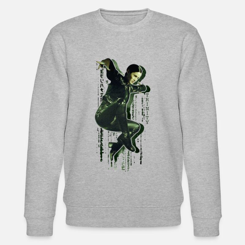 The Matrix Trinity - Stanley/Stella Unisex Bio-Sweatshirt CHANGER  - Grau meliert