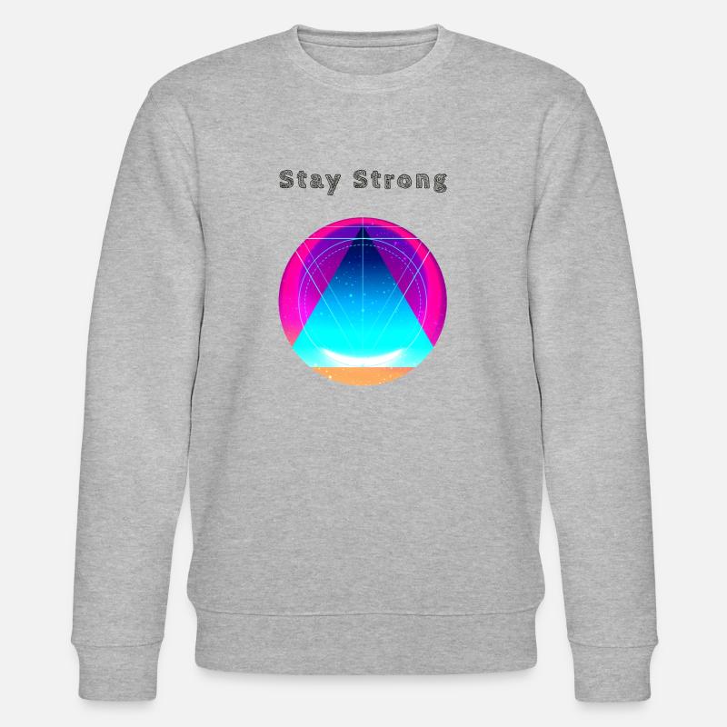 Stay Strong - Stanley/Stella Unisex Bio-Sweatshirt CHANGER  - Grau meliert