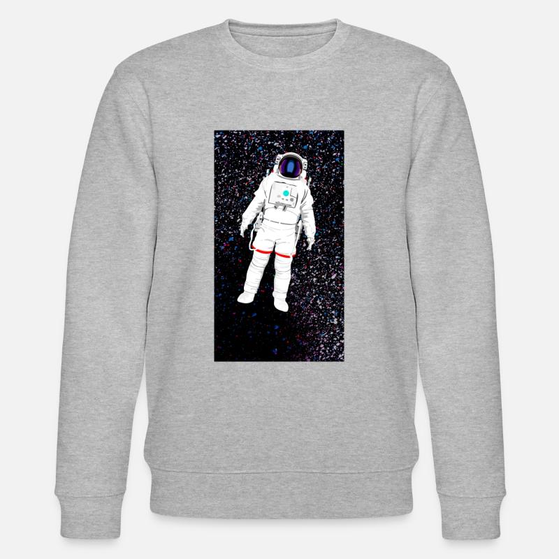 Un astronaute dans l’espace - Sweat bio CHANGER Stanley/Stella Unisexe - gris chiné