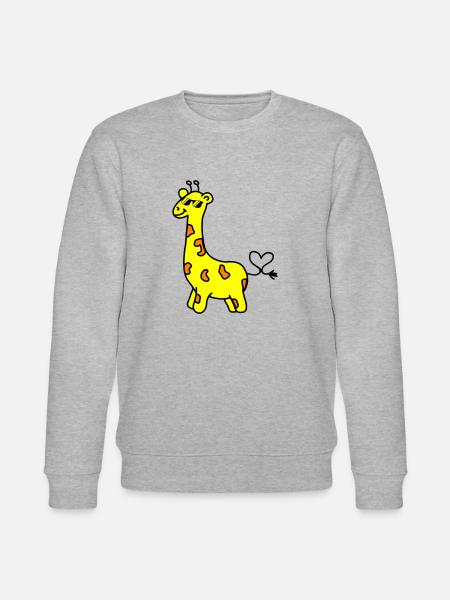 giraffe cool - Stanley/Stella CHANGER Unisex Organic Sweatshirt - heather grey