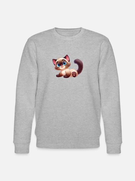 Siamese 14 - Stanley/Stella CHANGER Unisex Organic Sweatshirt - heather grey