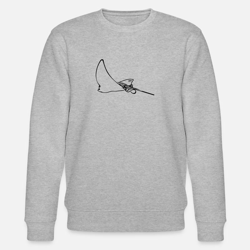Eagle rays - Stanley/Stella CHANGER Unisex Organic Sweatshirt - heather grey