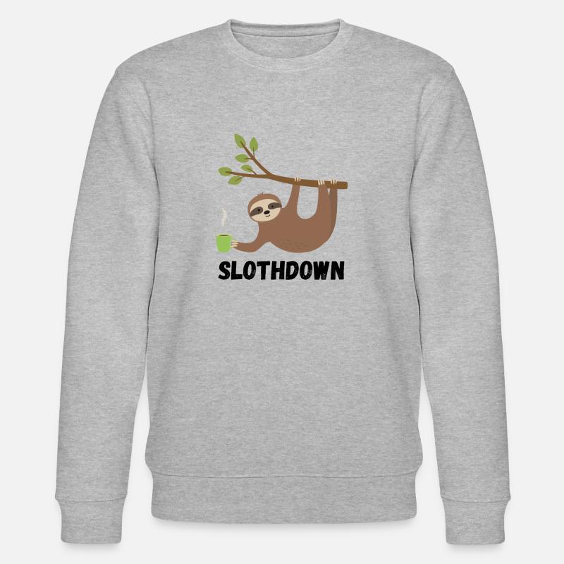 Slothdown - Stanley/Stella Unisex Bio-Sweatshirt CHANGER  - Grau meliert