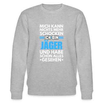 Non-Shockable Hunter - Stanley/Stella CHANGER Unisex Organic Sweatshirt - heather grey - Front - Nik (191cm) & Marisol (170cm)