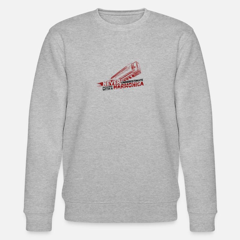 harmonica - Stanley/Stella CHANGER Unisex Organic Sweatshirt - heather grey