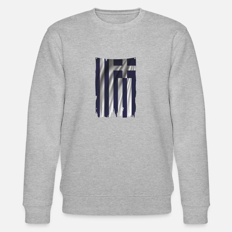 Bannière grecque - Sweat bio CHANGER Stanley/Stella Unisexe - gris chiné