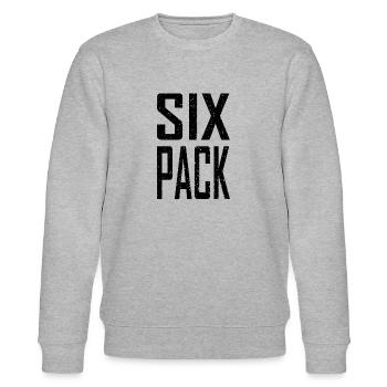 Sixpack - Stanley/Stella Unisex Bio-Sweatshirt CHANGER  - Grau meliert - Vorne - Nik (191cm) & Marisol (170cm)