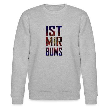 Ist Mir Bums - Stanley/Stella Unisex Bio-Sweatshirt CHANGER  - Grau meliert - Vorne - Nik (191cm) & Marisol (170cm)