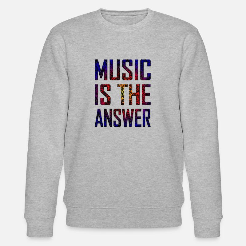 Music Is The Answer - Sweat bio CHANGER Stanley/Stella Unisexe - gris chiné