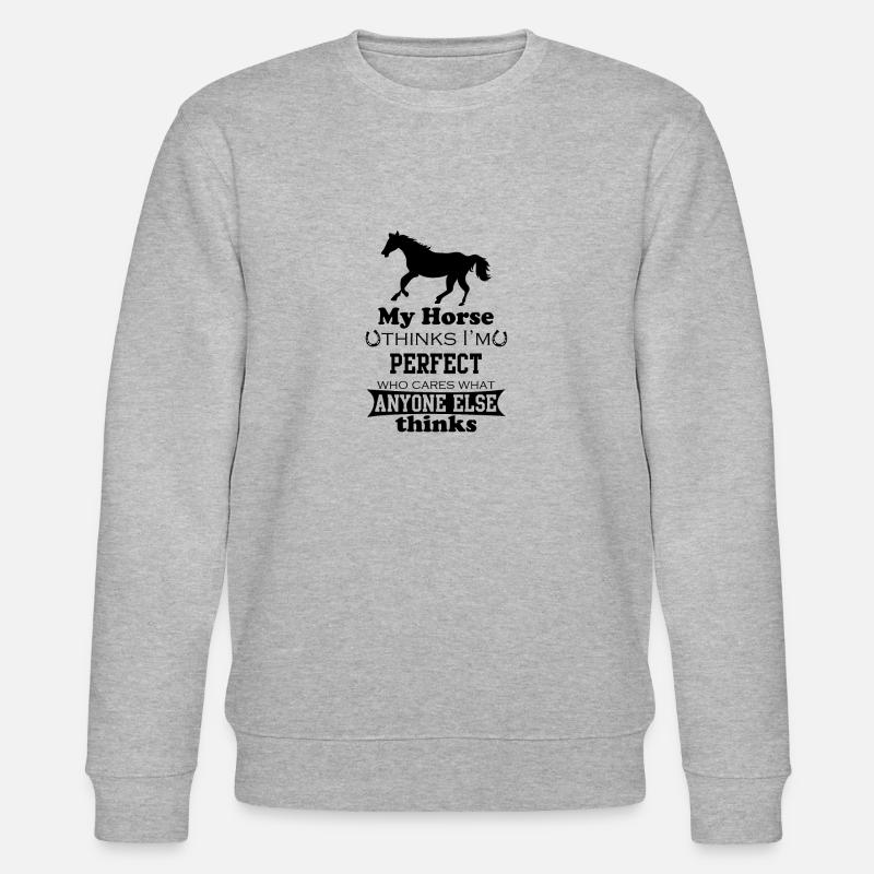 Citation de citations de chevaux - Sweat bio CHANGER Stanley/Stella Unisexe - gris chiné