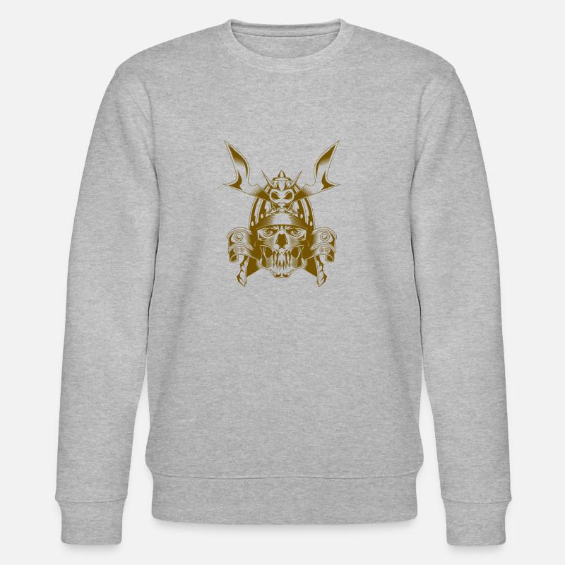 Motif Samurai - Sweat bio CHANGER Stanley/Stella Unisexe - gris chiné
