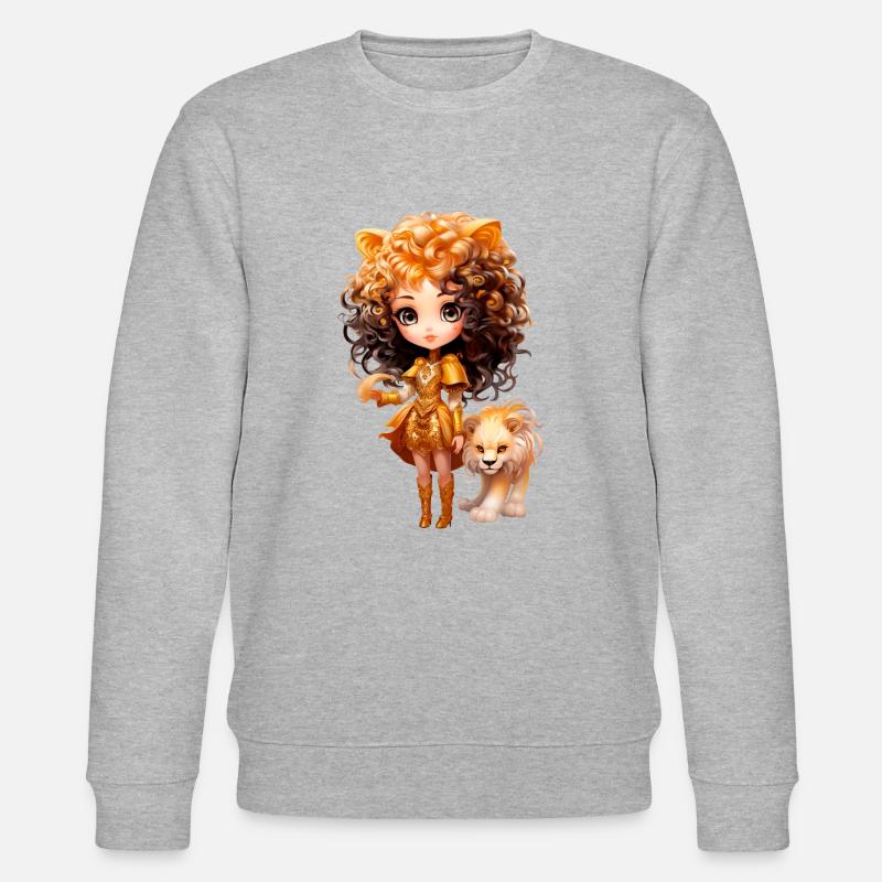 Dollie Löwe - Stanley/Stella Unisex Bio-Sweatshirt CHANGER  - Grau meliert