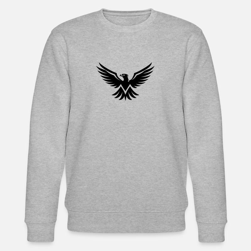Eagle Eagle Head - Stanley/Stella CHANGER Unisex Organic Sweatshirt - heather grey