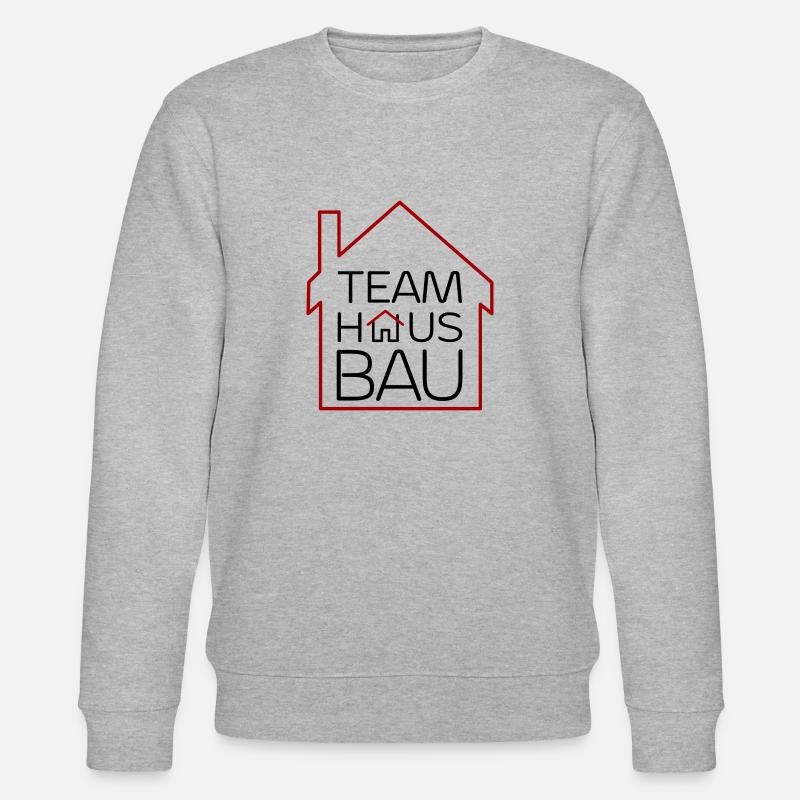 Team Hausbau - Stanley/Stella Unisex Bio-Sweatshirt CHANGER  - Grau meliert