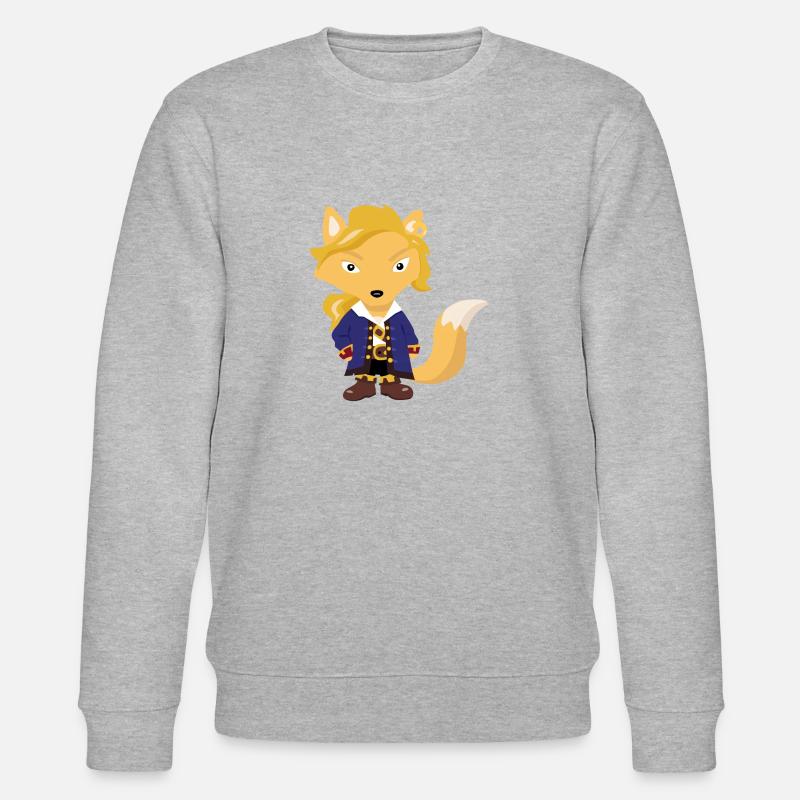 Fox Guybrush - Stanley/Stella Unisex Bio-Sweatshirt CHANGER  - Grau meliert