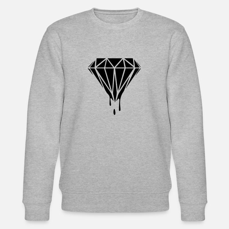 Diamand noir - Sweat bio CHANGER Stanley/Stella Unisexe - gris chiné