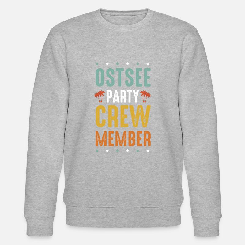 Ostsee Party Crew - Stanley/Stella Unisex Bio-Sweatshirt CHANGER  - Grau meliert