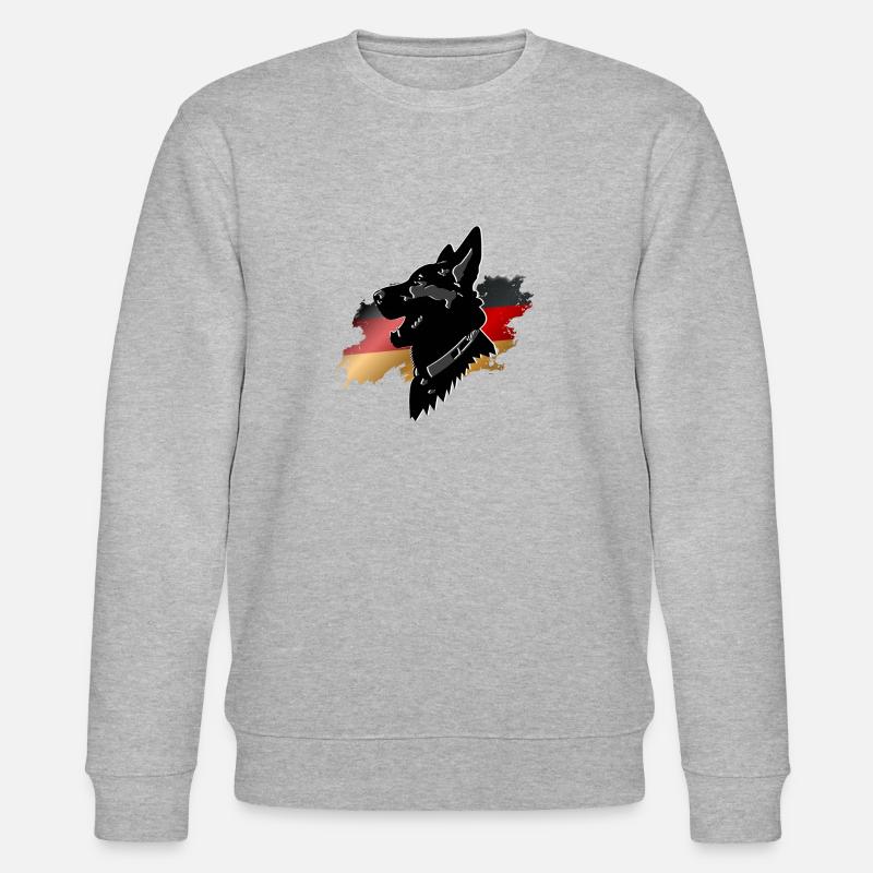 deutscher Schäferhund - Stanley/Stella Unisex Bio-Sweatshirt CHANGER  - Grau meliert